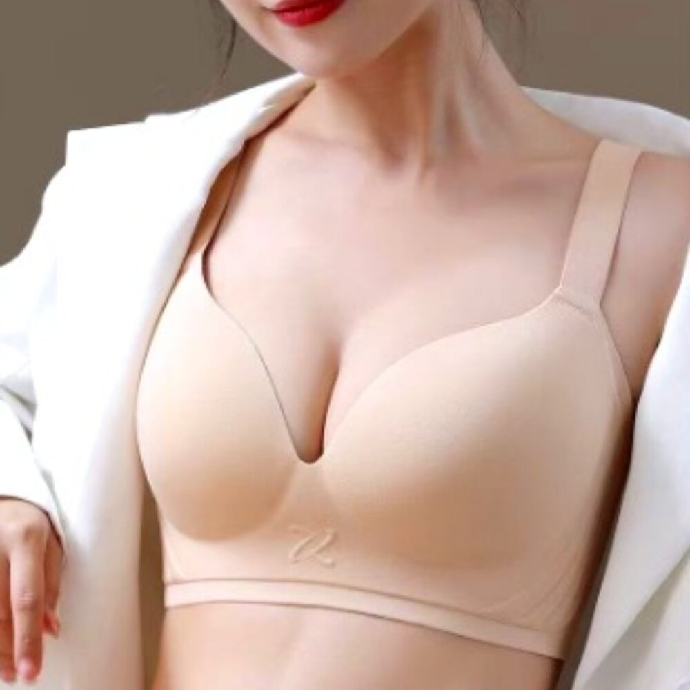 Women's Push Up Bra Wireless Smoothing Deep Cup T-Shirt Seamless Padded SIZE :40